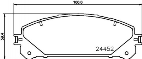 Дискові гальмівні колодки (передні) NP1109SC