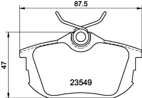 Дискові гальмівні колодки (задні) NP3025