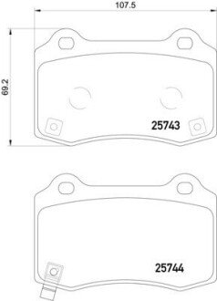 Тормозные колодки NP6124