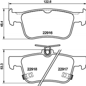 Колодкитормозныедисковые залние Honda Accord X (17-) (NP8061) NISSHINBO