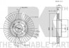 Диск гальмівний перед. MB C (W202), CLK (C208), E (W210), SLK (R170, R171) 1.6-3.0D 05.93-06.11 NK 203332 (фото 3)