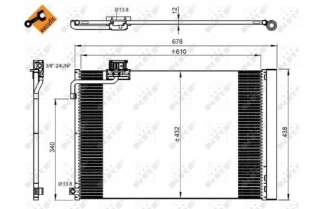 Радиатор кондиционера 350214