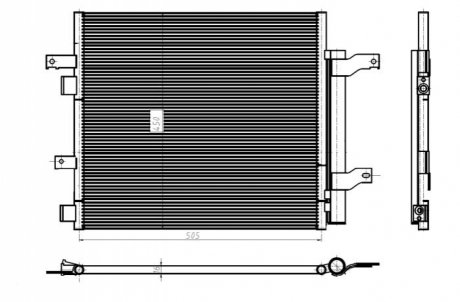 Радиатор кондиционера NRF 350388 (фото 1)