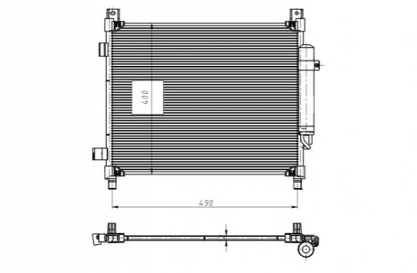 Радиатор кондиционера NRF 350420 (фото 1)