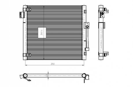 Радиатор кондиционера EASY FIT 350447