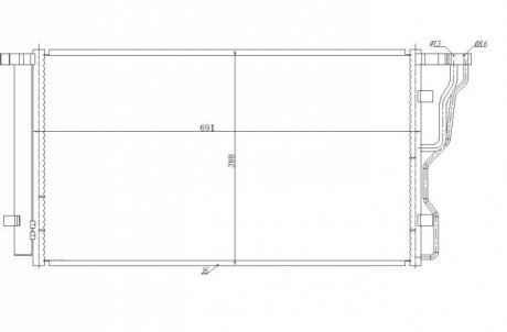 Радіатор кондиціонера 350486