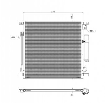 Радиатор кондиционера NRF 350502 (фото 1)