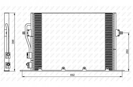 Радиатор кондиционера NRF 35196 (фото 1)