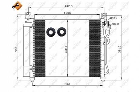 Радиатор кондиционера 35888