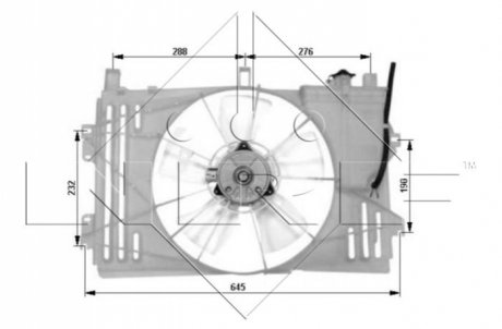Вентилятор радиатора NRF 47053 (фото 1)