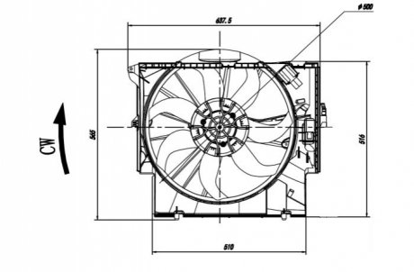 Вентилятор радиатора NRF 47923 (фото 1)