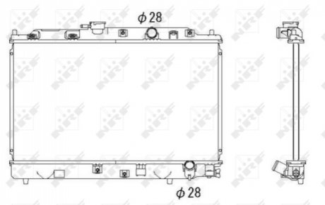Радіатор NRF 53286 (фото 1)