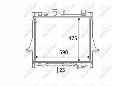 Радиатор NRF 58480 (фото 1)