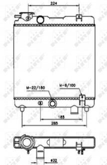 Радиатор NRF 58659 (фото 1)
