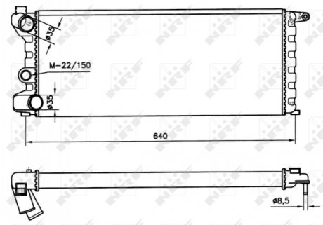 Радиатор NRF 58742 (фото 1)