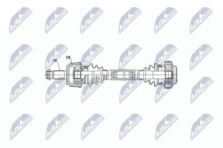 ПІВВІСЬ | BMW 3 E90/E91/E92 316I/318I/320I/323I 05-12, 1 E81/E82/E87/E88 116I/118I/118D/120I 03-11 /ЛІВ,ЗАД,MTM/ NPWBM036