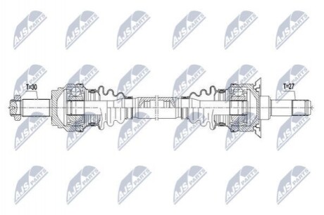 ПІВВІСЬ | BMW X3 28I/35I 11-, X4 35I 14- /ATM,ЗАД,ЛІВ/ NPWBM091