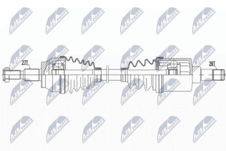 Піввісь ліва (27/26) 983mm Ford Focus/C-Max 1.6TDCi 10-16 NPW-FR-045