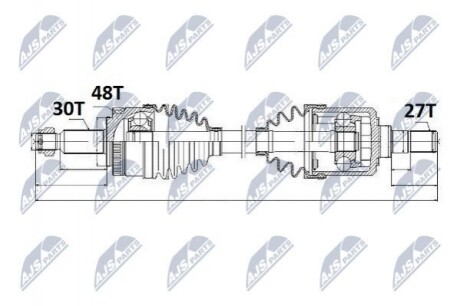 ПІВВІСЬ | KIA SPORTAGE 1.7/2.0CRDI 2WD 10-, HYUNDAI IX35 1.7/2.0CRDI 2WD 10- /ЛІВ,MTM/ NPWKA326