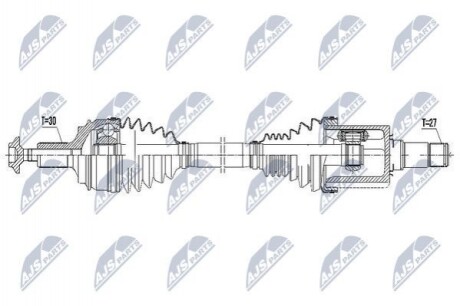 ПІВВІСЬ | MERCEDES S W222/C217/A217 13- /ATM,ПЕРЕД,ПРАВ/ NPWME076