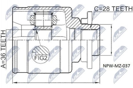 ШРКШ зовн. Ford Ranger NPWMZ037