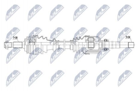 ПІВВІСЬ | PEUGEOT 308 II 1.2THP 130KM,1.6,1.6THP,1.6HDI 13 /ПРАВ,MTM/ NPWPE019