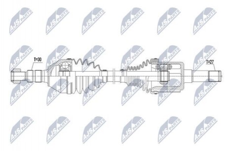 ПІВВІСЬ | OPEL ASTRA J GTC 1.6CDTI,2/0CDTI,1.6SIDI 12-, ZAFIRA C TOURER 2.0CDTI 11-, CASCADA 13- /ПРАВ/ NPWPL065