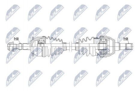 ПІВВІСЬ | OPEL ASTRA J 1.4T 09- /ЛІВ/ NPWPL069