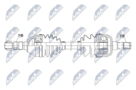 ПІВВІСЬ | OPEL ASTRA J 1.6SIDI,1.6CDTI,1.7CDTI 09- /ЛІВ,MTM/ NPWPL073