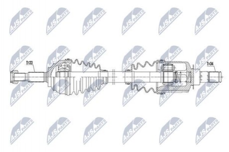 ПІВВІСЬ | RENAULT CLIO IV 1.2TCE, 1.5DCI 12- /ЛІВ,ATM6/ NPWRE097