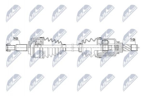 ПІВВІСЬ | DACIA 1.2TCE,1.5DCI,1.6 DOKKER 12-, LODGY 12- /ПРАВ/ NPWRE113