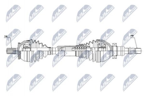 ПІВВІСЬ | VOLVO XC90 2.4D D5, 2.5T T5 2002-08.2006 /ПРАВ,ATM/ NPWVV016