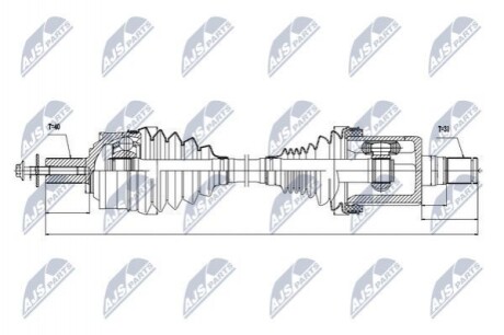 ПІВВІСЬ | VOLVO MOD.T5,T6,D4,D5 XC90 15-, V90XC 17-, XC60 18- /ЛІВ,ATM/ NPWVV021