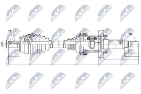 ПІВВІСЬ | VOLVO S60II/V60 2.0T3/T5 14-17 /ПРАВ,ATM/ NPWVV026