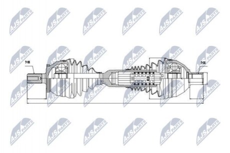 ПІВВІСЬ | VOLVO XC90 2.9T6 02-06 /ЛІВ,ATM/ NPWVV047