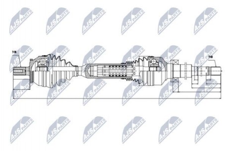 ПІВВІСЬ | VOLVO XC90 2.4D4/D5,2.5T 02-14 /MTM,ПРАВ/ NPWVV049