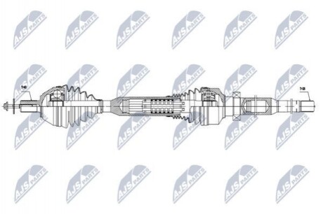 ПІВВІСЬ | VOLVO AWD XC60 3.2V6 09-15, 3.0T6 08-15, 2.0D3/D4 10-14 /ПРАВ,ATM TF-80SC/ NPWVV058