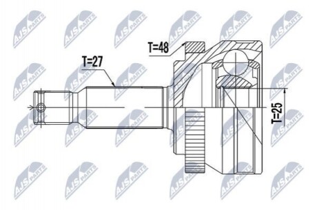 ШРУС НАРУЖН (К-Т) NPZ-HY-517