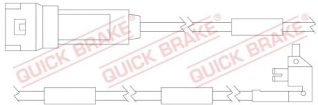 WS 0121 A QUICK BRAKE Датчик зносу гальмівних колодок