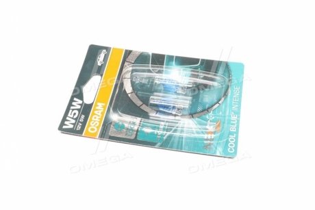 Лампа допоміжн. освітлення W5w 12v 5w W2.1x9.5d Cool Blue Intense (2 шт) blister (вир-во OSRAM) 2825CBN-02B