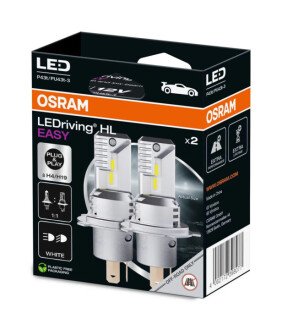 Лампа світлодіодна LED H4/H19 LEDriving HL EASY 12V 6500К (комплект 2 шт.) eco-упак. (вир-во OSRAM) 64193DWESY-2HB