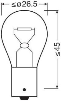 Лампа Osram Ultra Life PY21W 12V 21W BAU15S 7507ULT