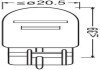 Автолампа 21/5W 12V W3X16Q (к/т 2 шт) OSRAM 7515-2BL (фото 2)