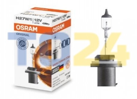 Лампа накаливания H27W/1 12V 27W PG13 OSRAM 880 (фото 1)