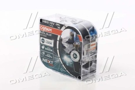 Лампа фарная 9005CBN-HCB 60W 12V P20D COOL BLUE INTENSE Next Gen компл. (пр-во OSRAM) 9005CBNHCB