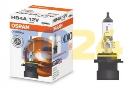 Лампа допоміжн. освітлення HB4A 51W 12V P20D (вир-во OSRAM) 9006 XS