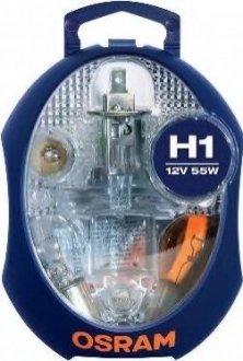 Лампа фарна (набір) H1 12V 55W P14,5s (пр-во OSRAM) CLKMH1