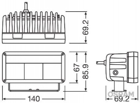 Фара дневного света LEDDL102-WD