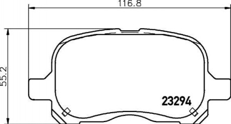 Гальмівні колодки (передні) T1229