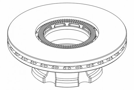 Гальмівний диск PETERS TRUCK 106.004-10 DAF LF 330MM ABS TYЈ 10600410A